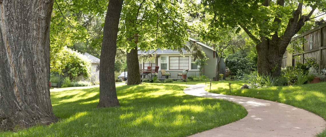 Cute Cottage at End of Winding Pathway